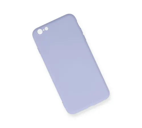 Apple iPhone 6 Plus Kılıf Nano içi Kadife Silikon - Lila