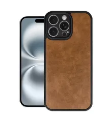 Apple iPhone 16 Pro Kılıf Aras Deri Kapak - Taba