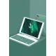 Apple iPad Pro 11 (2024) Kılıf KC01 Smart Klavyeli Tablet Kılıfı - Koyu Yeşil