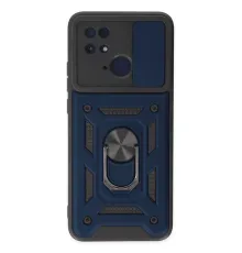 Xiaomi Redmi 10C Kılıf Pars Lens Yüzüklü Silikon - Lacivert