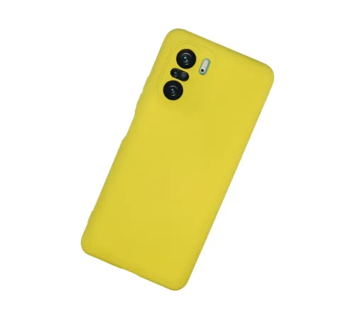 Xiaomi Poco F3 Kılıf Nano içi Kadife Silikon - Sarı