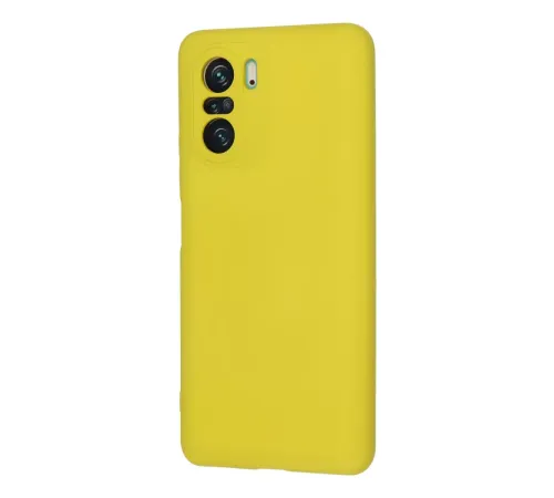 Xiaomi Poco F3 Kılıf Nano içi Kadife Silikon - Sarı