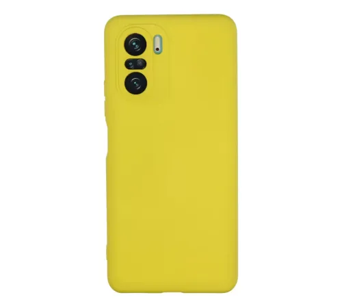 Xiaomi Poco F3 Kılıf Nano içi Kadife Silikon - Sarı