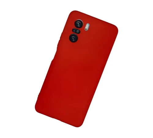 Xiaomi Poco F3 Kılıf Nano içi Kadife Silikon - Kırmızı