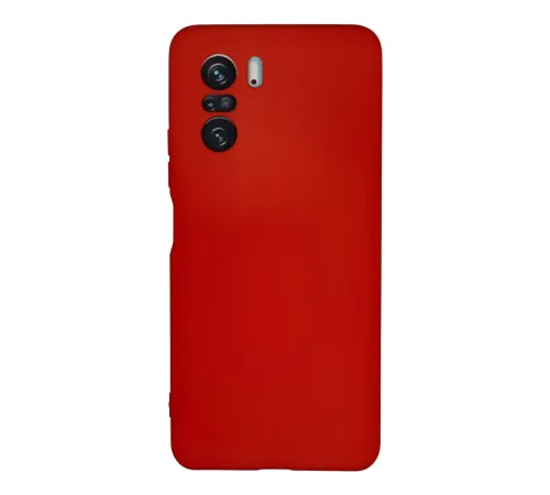 Xiaomi Poco F3 Kılıf Nano içi Kadife Silikon - Kırmızı