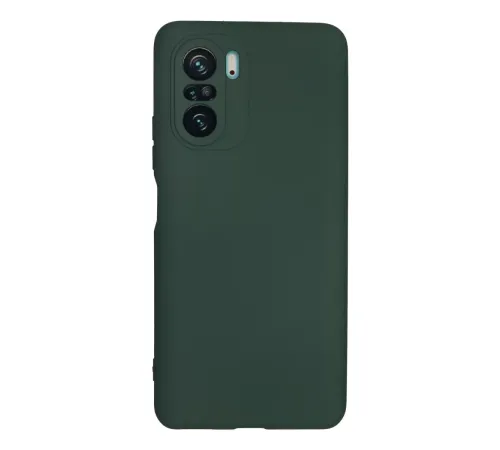 Xiaomi Poco F3 Kılıf Nano içi Kadife Silikon - Koyu Yeşil
