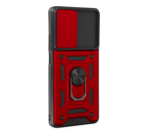 Xiaomi Mi 11T Pro Kılıf Pars Lens Yüzüklü Silikon - Kırmızı