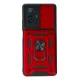 Xiaomi Mi 11T Pro Kılıf Pars Lens Yüzüklü Silikon - Kırmızı