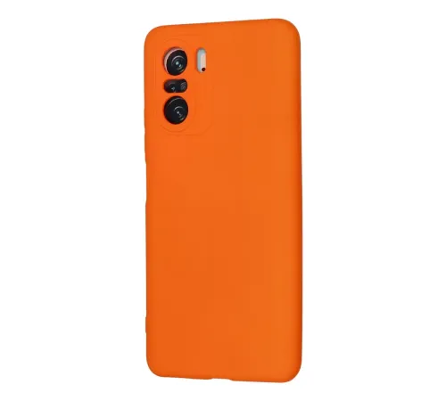 Xiaomi Poco F3 Kılıf Nano içi Kadife Silikon - Turuncu