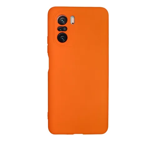 Xiaomi Poco F3 Kılıf Nano içi Kadife Silikon - Turuncu