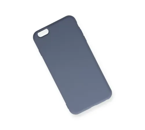 Apple iPhone 6 Plus Kılıf Nano içi Kadife Silikon - Gri