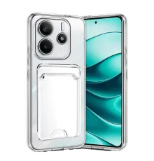 Xiaomi Redmi Note 14 4G Kılıf Kart Şeffaf Silikon - Şeffaf