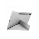 Samsung Galaxy X510 Tab S9 FE 11 Kılıf Kalemlikli Mars Tablet Kılıfı - Gri