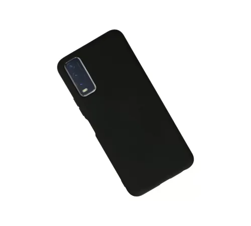 Vivo Y11S Kılıf Nano içi Kadife Silikon - Siyah