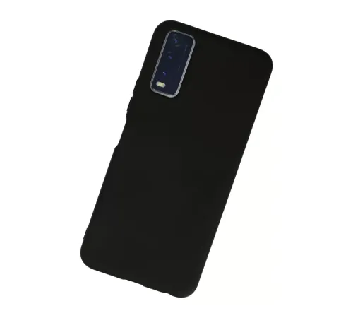 Vivo Y11S Kılıf Nano içi Kadife Silikon - Siyah