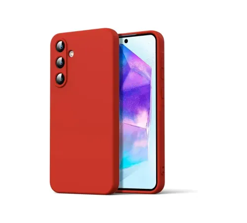 Samsung Galaxy A16 5G Kılıf Nano içi Kadife Silikon - Kırmızı