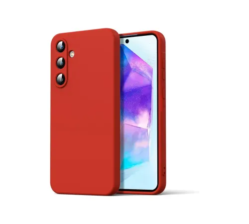 Samsung Galaxy A16 5G Kılıf Nano içi Kadife Silikon - Kırmızı