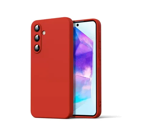 Samsung Galaxy A16 5G Kılıf Nano içi Kadife Silikon - Kırmızı