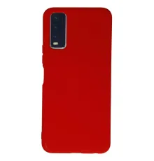 Vivo Y11S Kılıf Nano içi Kadife Silikon - Kırmızı