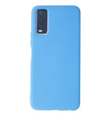 Vivo Y11S Kılıf Nano içi Kadife Silikon - Mavi