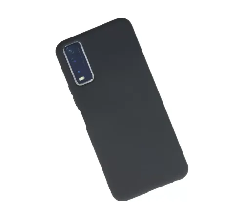 Vivo Y11S Kılıf Nano içi Kadife Silikon - Gri