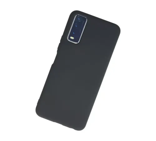 Vivo Y11S Kılıf Nano içi Kadife Silikon - Gri