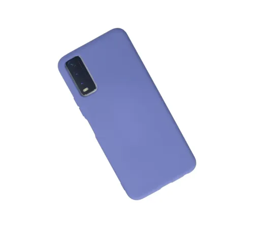Vivo Y11S Kılıf Nano içi Kadife Silikon - Lila