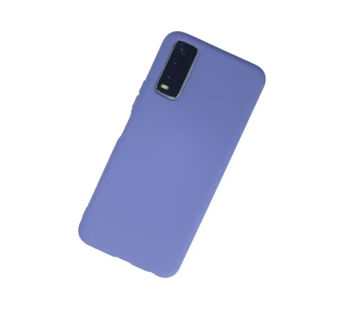 Vivo Y11S Kılıf Nano içi Kadife Silikon - Lila