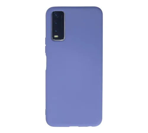 Vivo Y11S Kılıf Nano içi Kadife Silikon - Lila