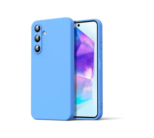 Samsung Galaxy A16 5G Kılıf Nano içi Kadife Silikon - Mavi