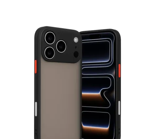 Apple iPhone 17 Pro Kılıf Montreal Silikon Kapak - Siyah