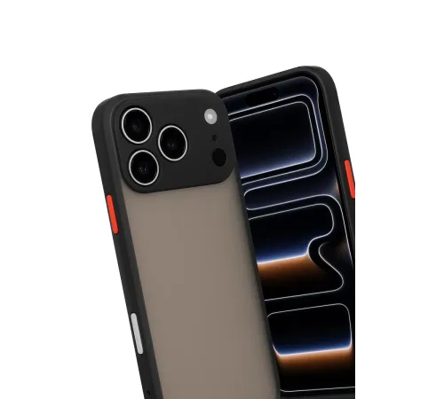 Apple iPhone 17 Pro Kılıf Montreal Silikon Kapak - Siyah
