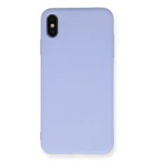 Apple iPhone X Kılıf Nano içi Kadife Silikon - Lila