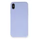 Apple iPhone X Kılıf Nano içi Kadife Silikon - Lila