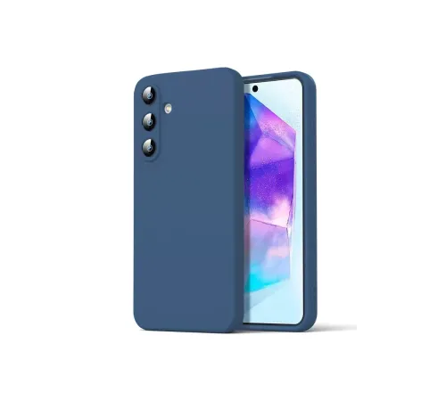 Samsung Galaxy A16 5G Kılıf Nano içi Kadife Silikon - Lacivert