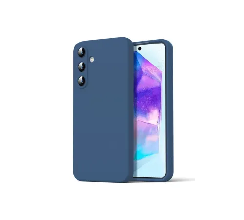 Samsung Galaxy A16 5G Kılıf Nano içi Kadife Silikon - Lacivert