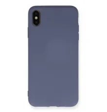 Apple iPhone XS Max Kılıf Nano içi Kadife Silikon - Gri