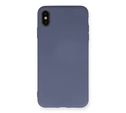 Apple iPhone XS Max Kılıf Nano içi Kadife Silikon - Gri