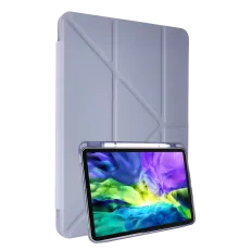 Apple iPad Air 4 10.9 Kılıf Kalemlikli Mars Tablet Kılıfı - Lila