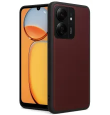Xiaomi Redmi 13C Kılıf Aras Deri Kapak - Bordo