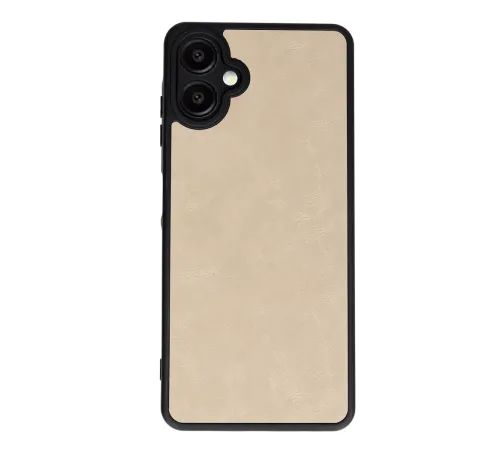 Samsung Galaxy A06 Kılıf Aras Deri Kapak - Pudra