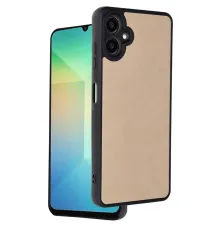 Samsung Galaxy A06 Kılıf Aras Deri Kapak - Pudra