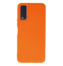 Vivo Y11S Kılıf Nano içi Kadife Silikon - Turuncu