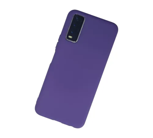 Vivo Y11S Kılıf Nano içi Kadife Silikon - Mor