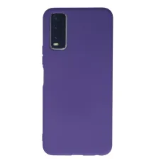 Vivo Y11S Kılıf Nano içi Kadife Silikon - Mor
