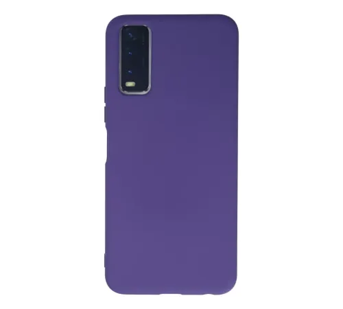 Vivo Y11S Kılıf Nano içi Kadife Silikon - Mor
