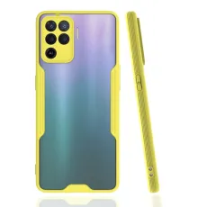 Reno 5 Lite Kılıf Platin Silikon - Sarı
