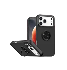 Apple iPhone 17 Pro Montreal Yüzüklü Silikon Kapak - Siyah