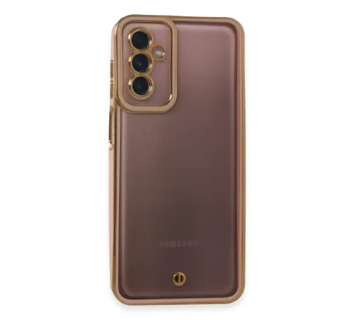 Samsung Galaxy M23 Kılıf Liva Lens Silikon - Pudra