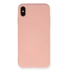 Apple iPhone XS Max Kılıf Nano içi Kadife Silikon - Pembe